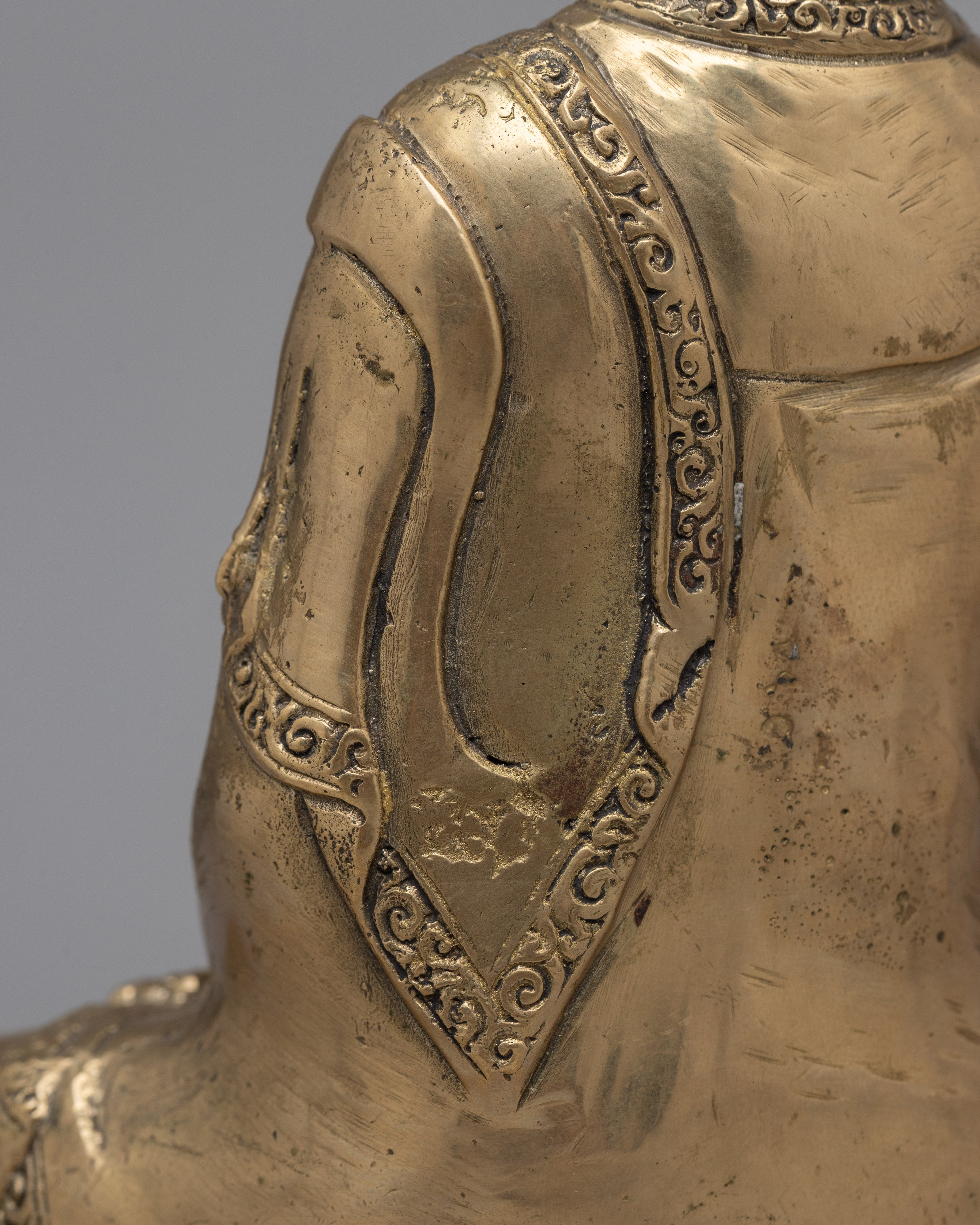 Shakyamuni  Brass Buddha Statue | Handmade Piece of Inner Peace and Tranquility