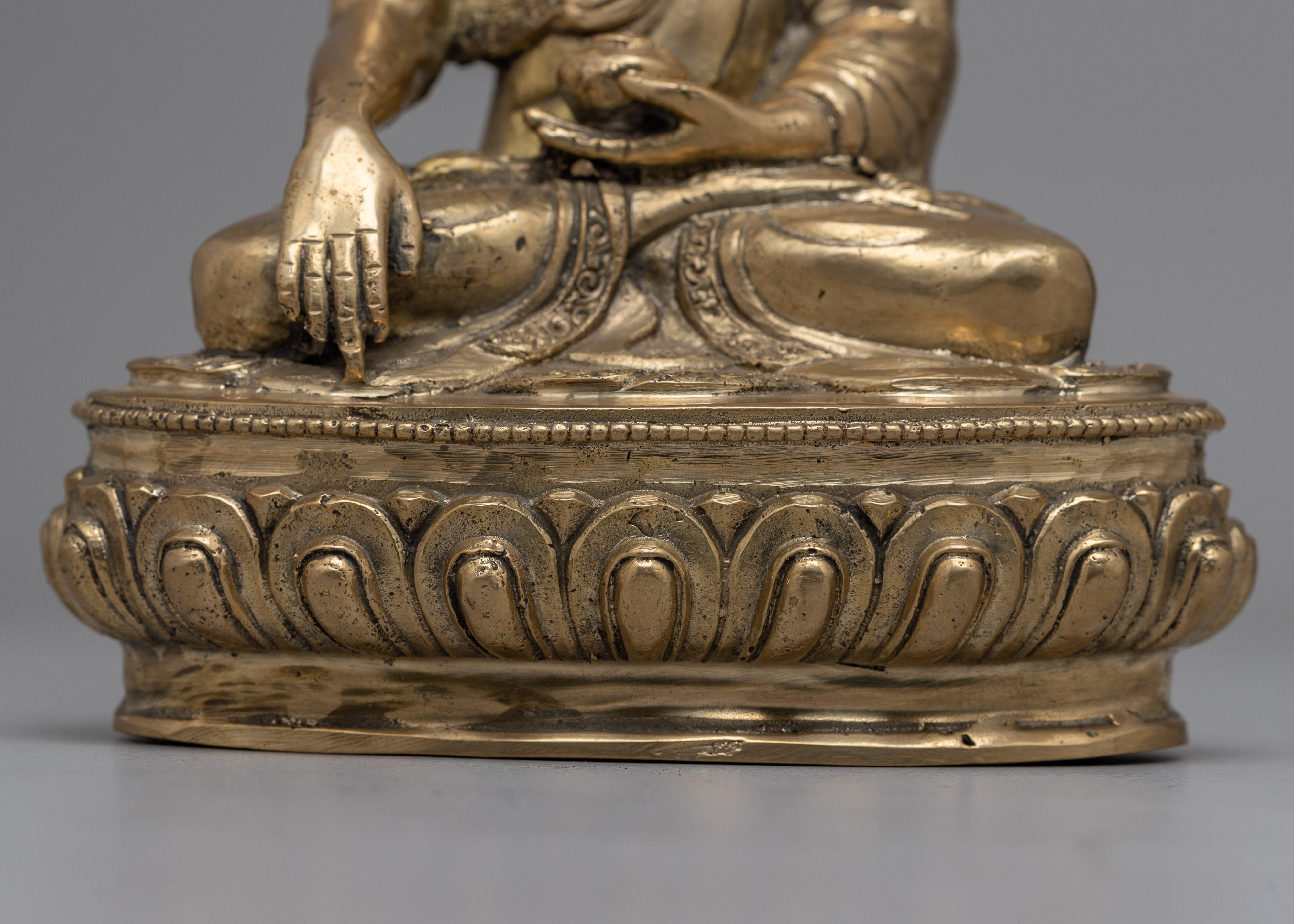 Shakyamuni  Brass Buddha Statue | Handmade Piece of Inner Peace and Tranquility