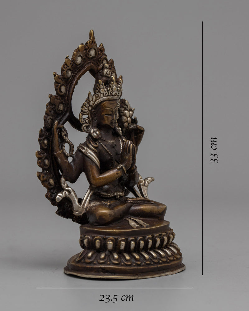 Chenresig Brass Statue | Inspiring Compassion in Meditation