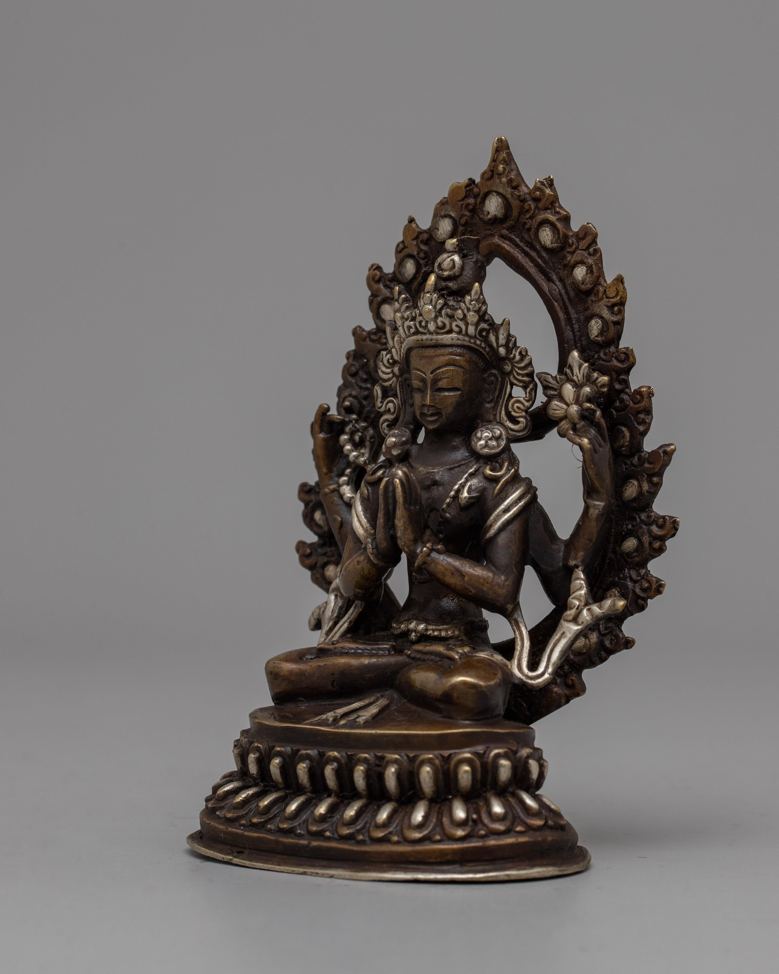Chenresig Brass Statue | Inspiring Compassion in Meditation