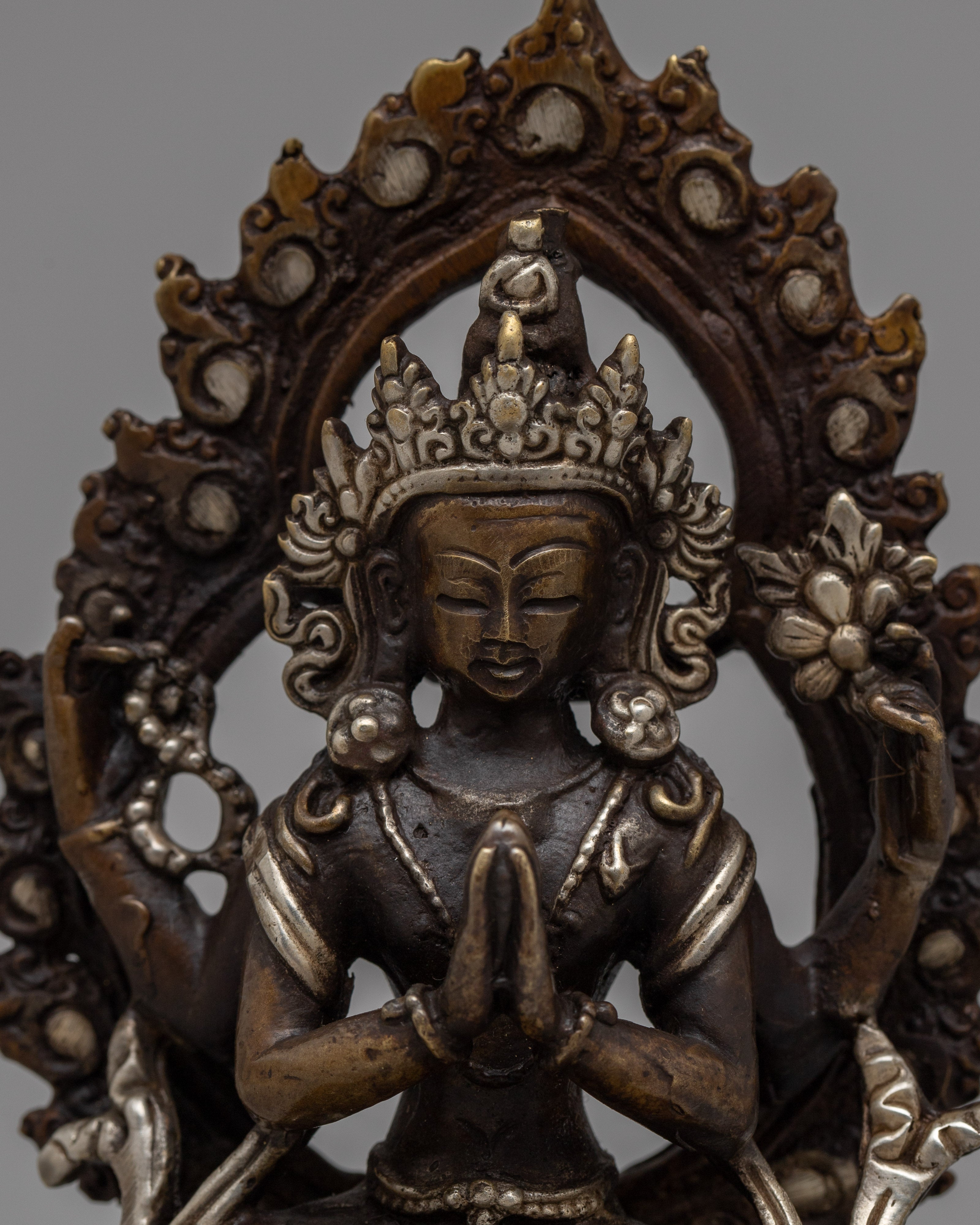 Chenresig Brass Statue | Inspiring Compassion in Meditation