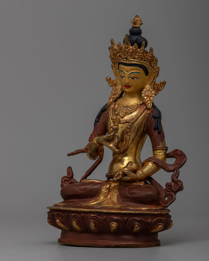 Vajrasattva Gold Statue | Spiritual Elegance for Meditation Altars
