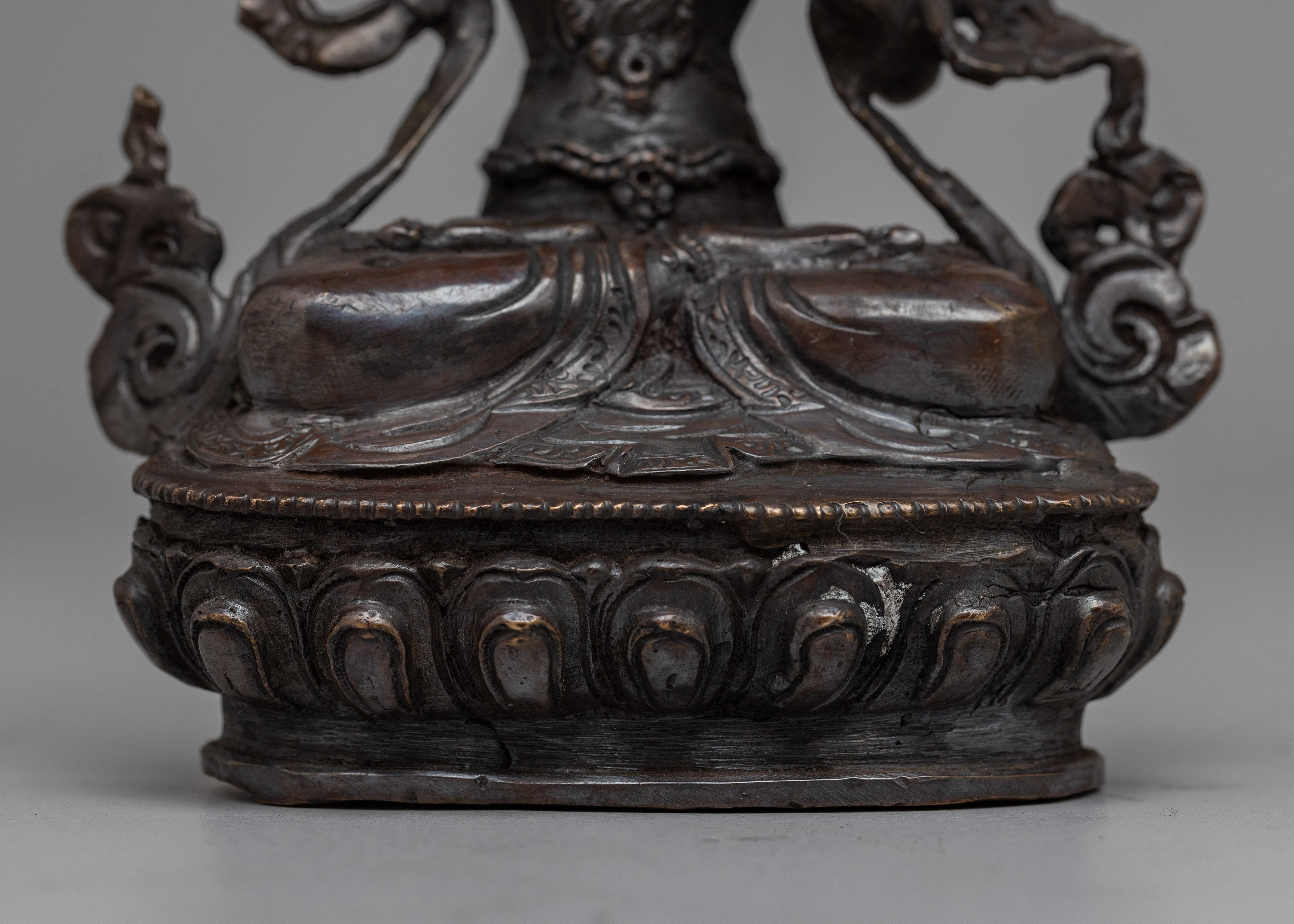 Manjushri Copper Statue | Sacred Figurine of Buddhist Learning