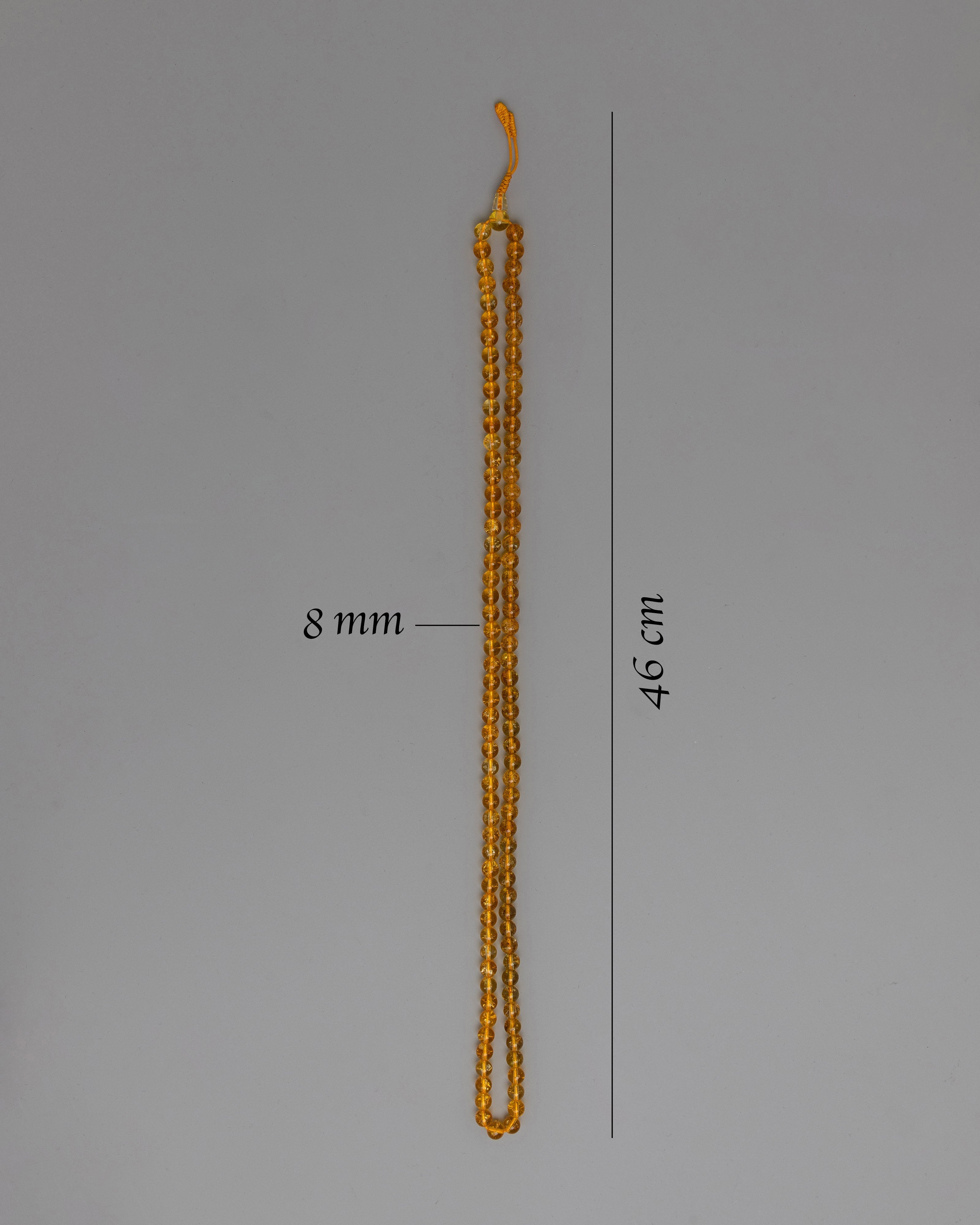 Citrine Mala Beads | Yoga Prayer Beads for Positivity and Success