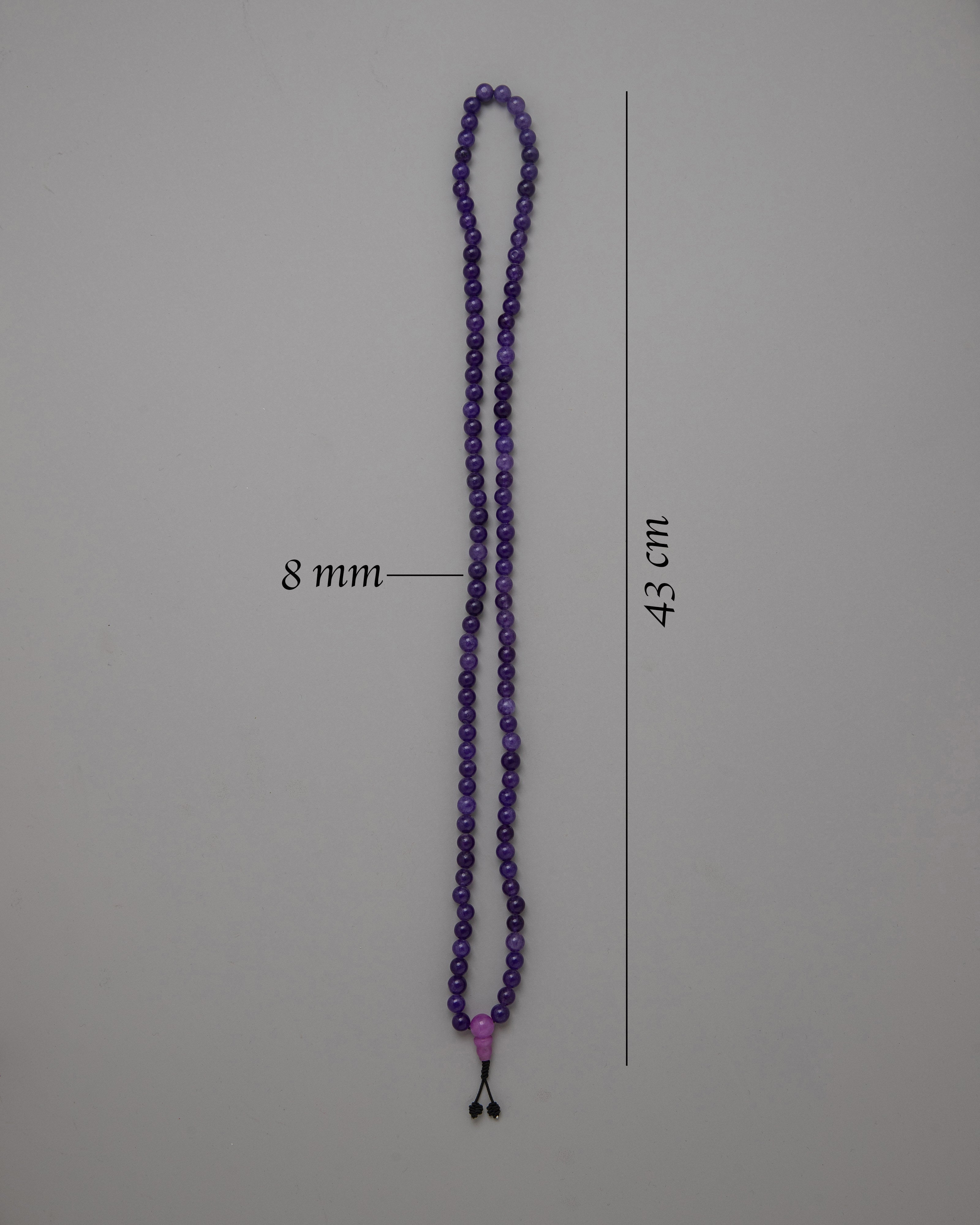 Purple Jade Mala Beads | Healing Energy Prayer Beads