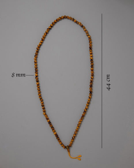 Golden Tiger Eye Beads | 108 Beads for Emotional Stability