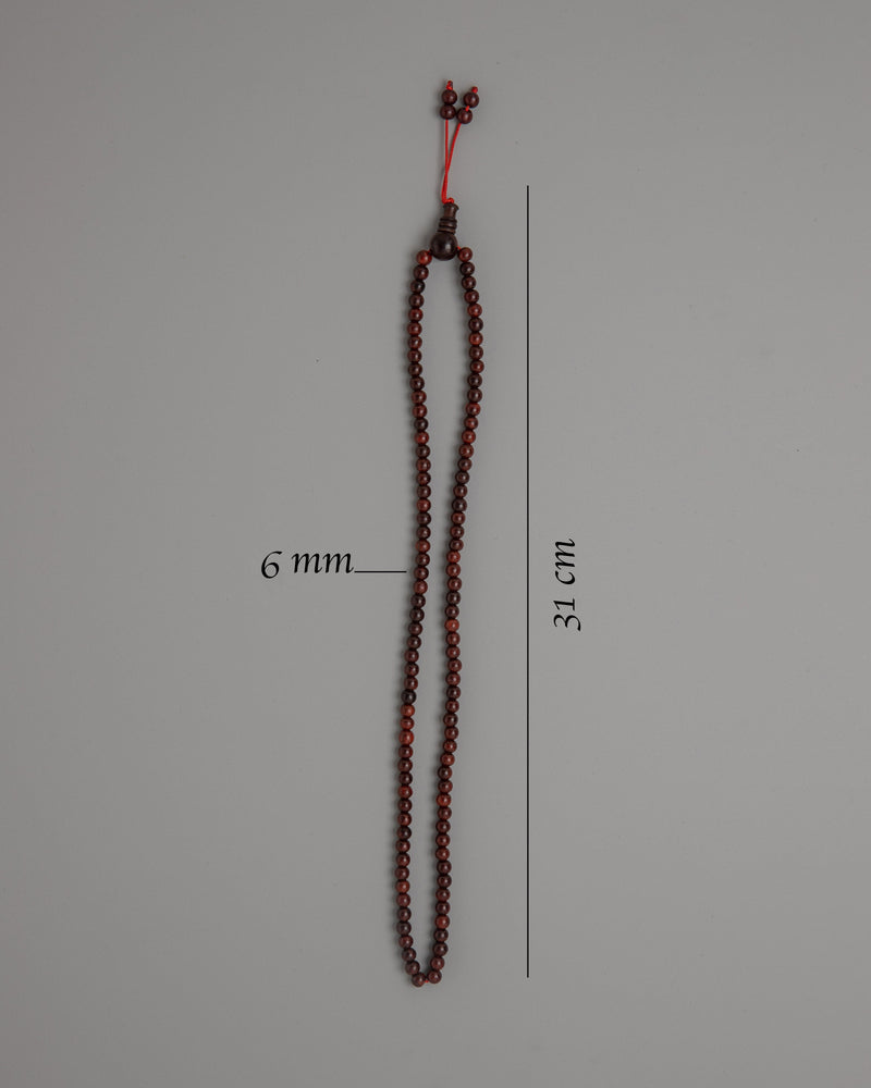 6mm Rosewood Mala Beads | Spiritual Meditation Tool