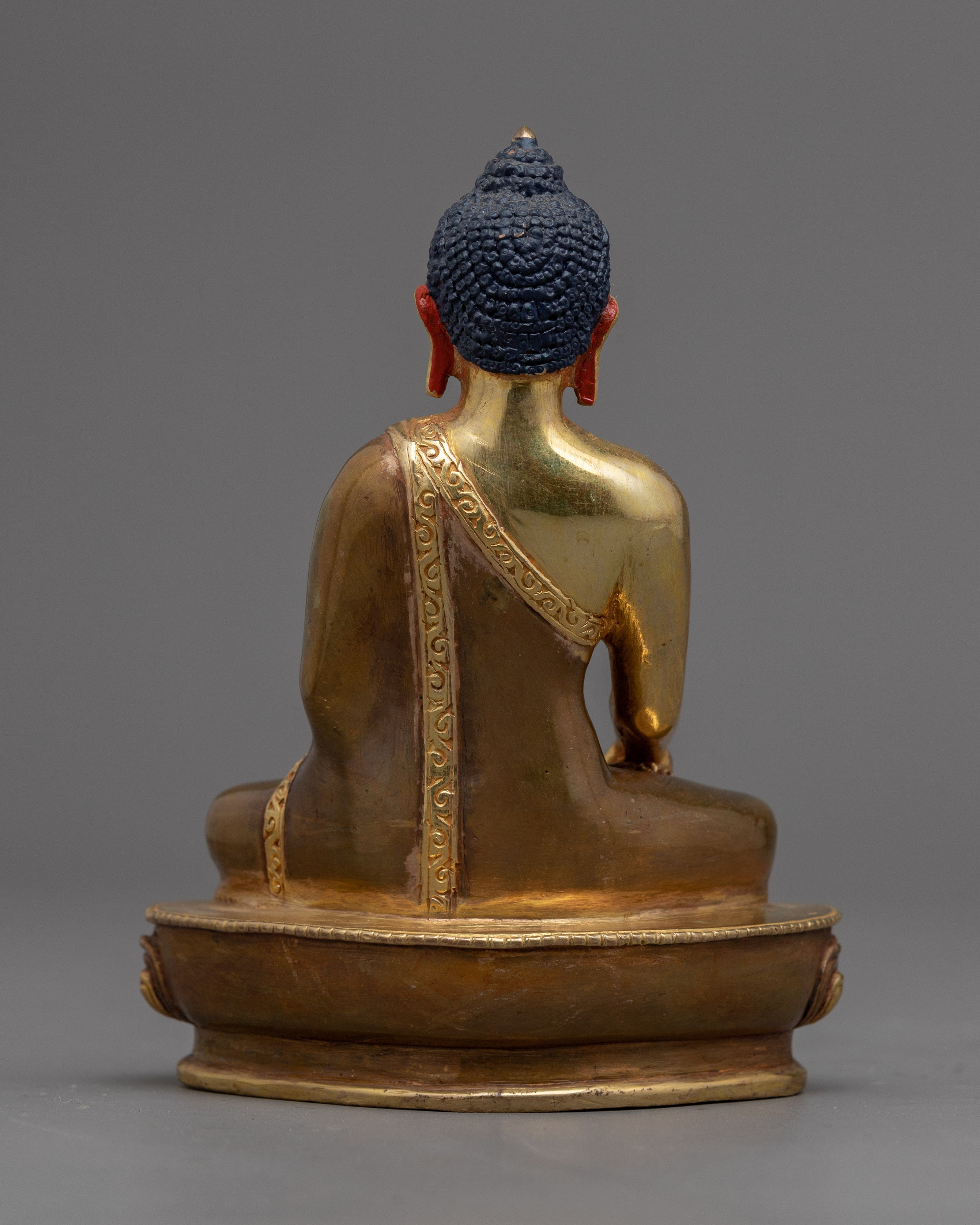 Gold Shakyamuni Buddha Statue | Meditation Buddhist Statue