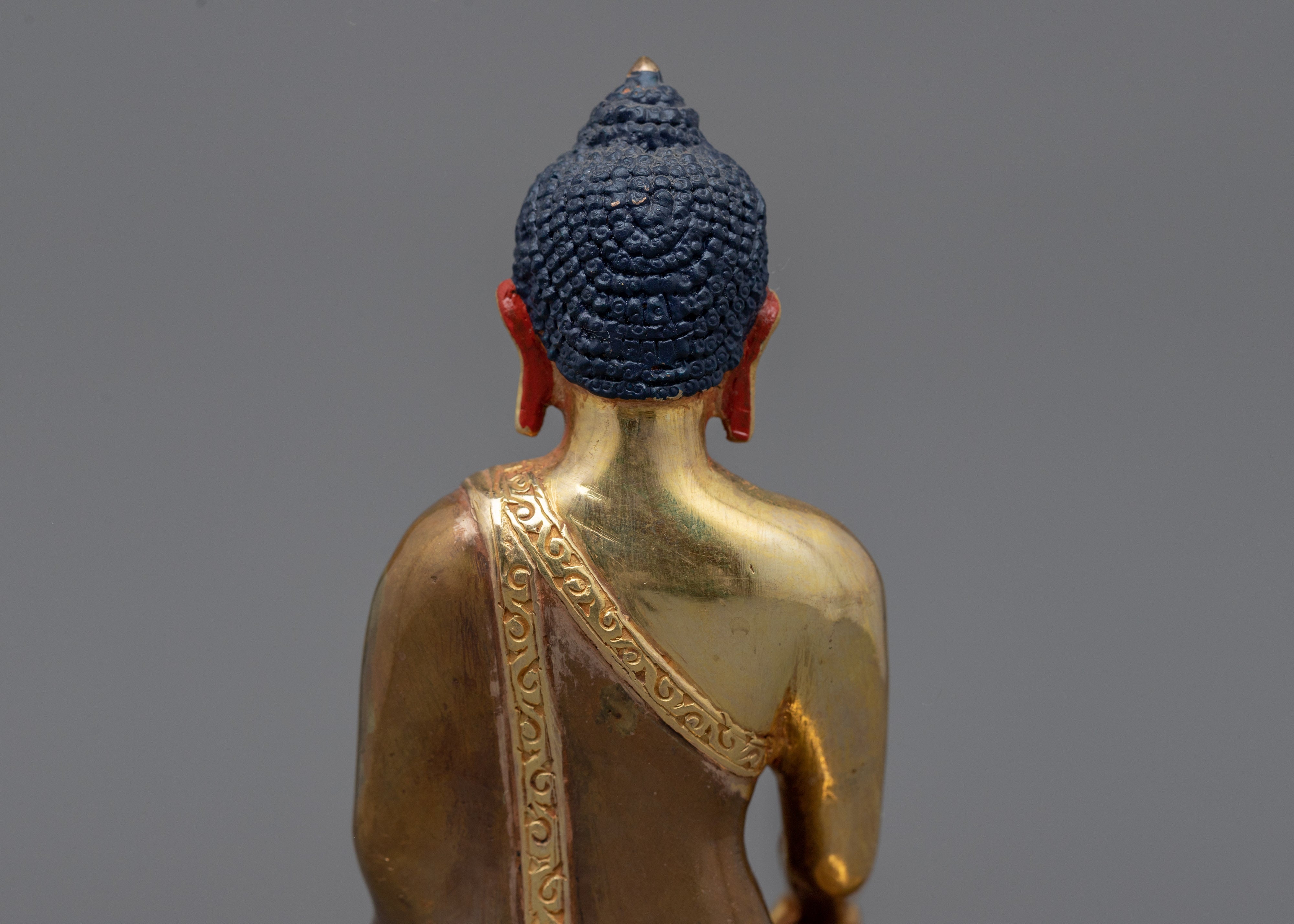 Gold Shakyamuni Buddha Statue | Meditation Buddhist Statue