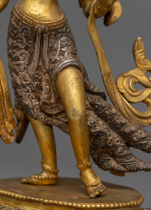 Standing White Tara Statue | Handcrafted Tibetan Deity