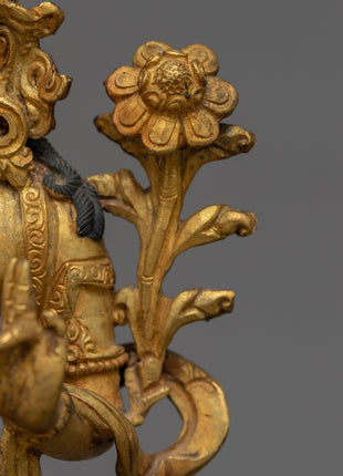 Standing White Tara Statue | Handcrafted Tibetan Deity