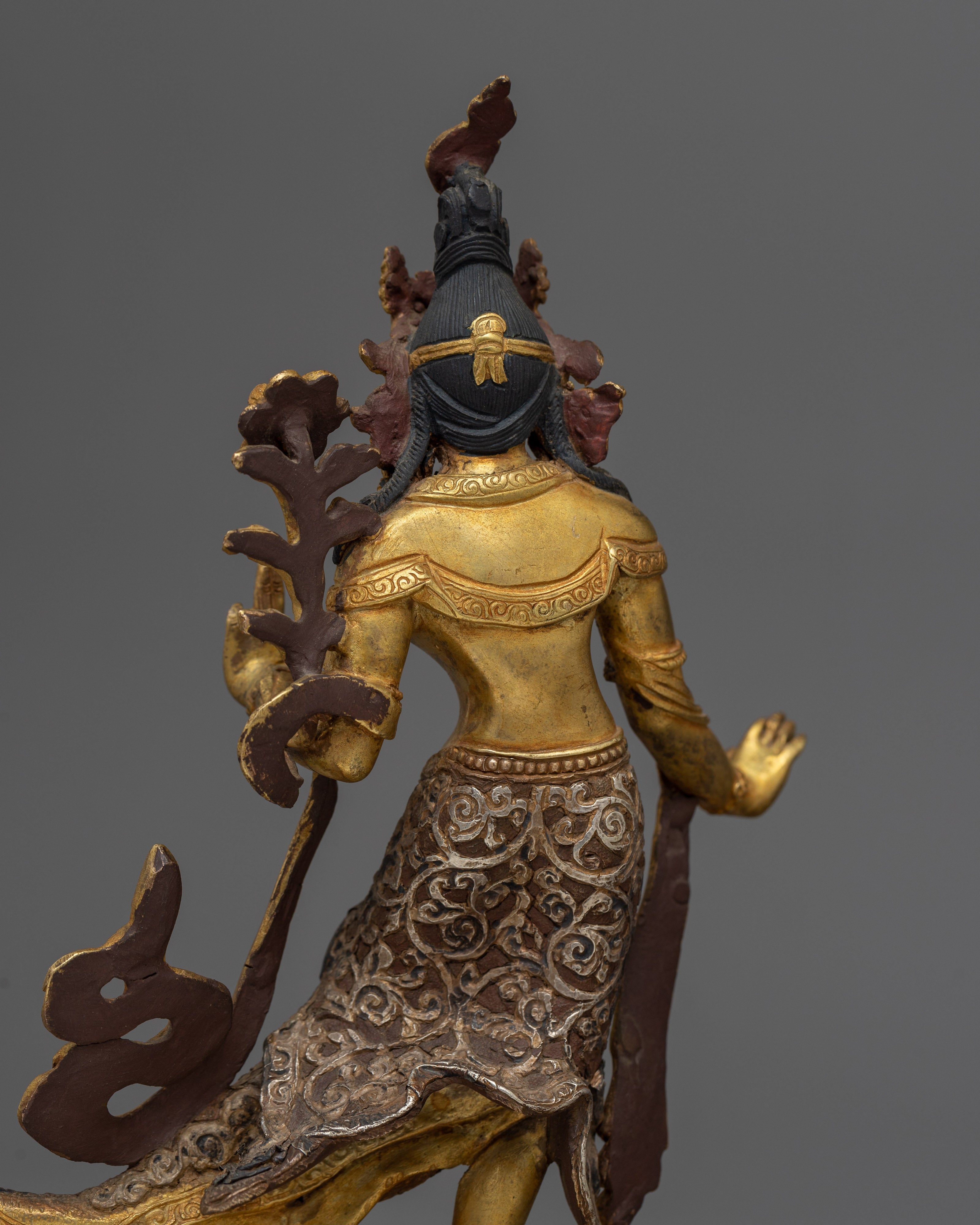 Standing White Tara Statue | Handcrafted Tibetan Deity