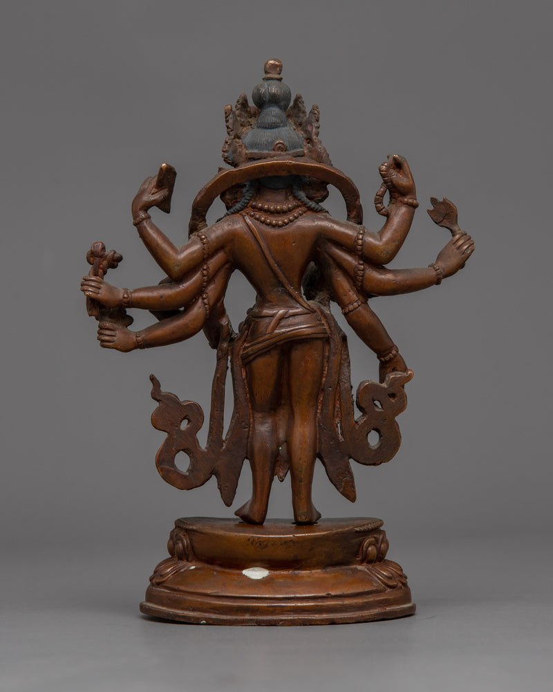 Copper Lokeshwor Statue | Buddhist Statue for Peaceful Meditation Space