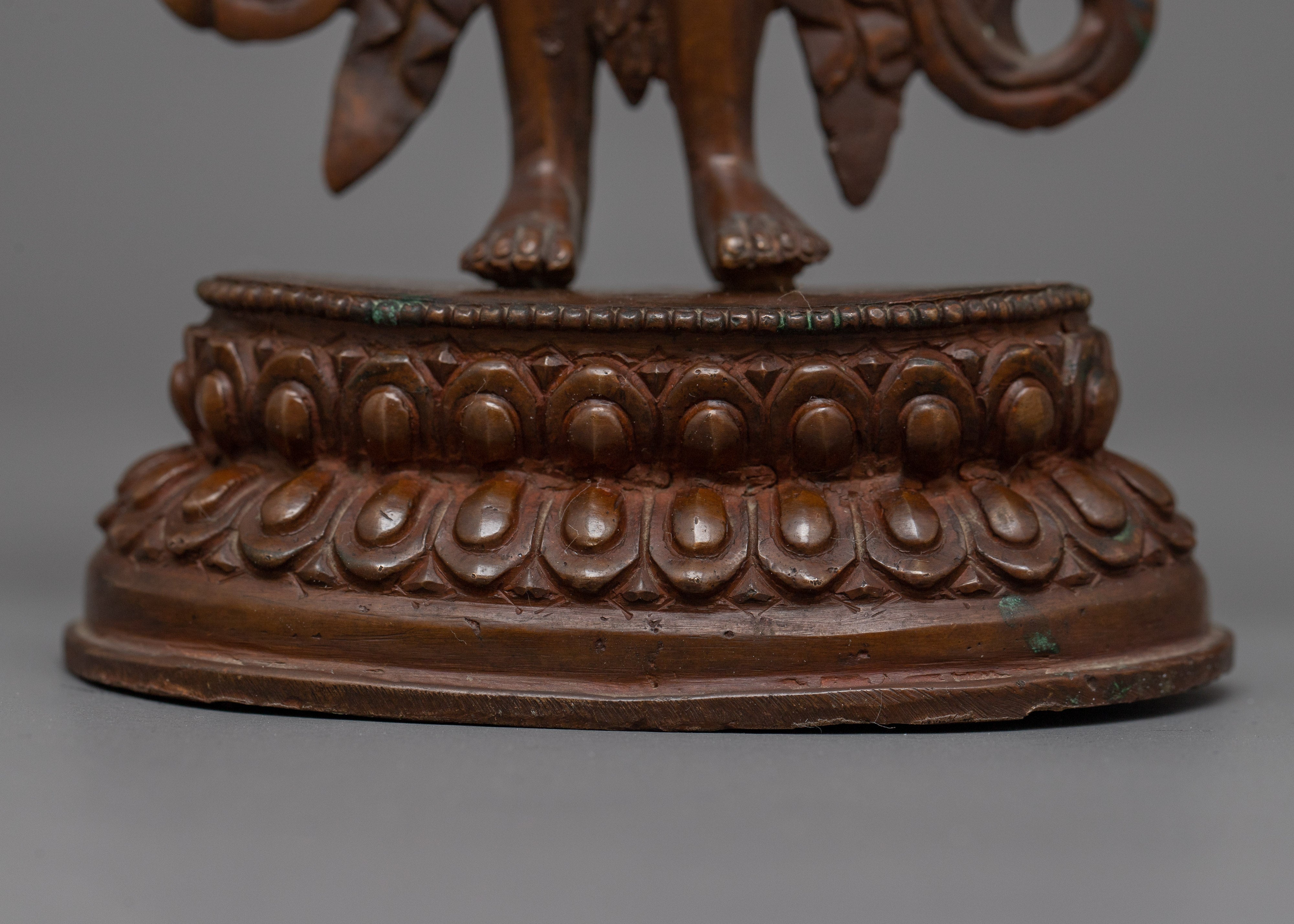 Copper Lokeshwor Statue | Buddhist Statue for Peaceful Meditation Space