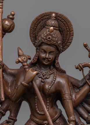 Oxidized Durga Statue | Statue for Devotion & Spiritual Grace