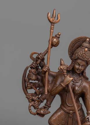 Oxidized Durga Statue | Statue for Devotion & Spiritual Grace