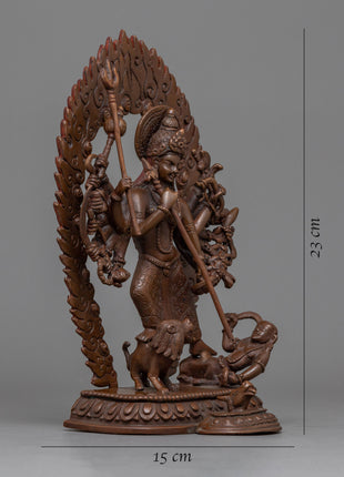 Oxidized Durga Statue | Statue for Devotion & Spiritual Grace