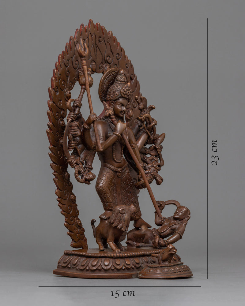Oxidized Durga Statue | Statue for Devotion & Spiritual Grace