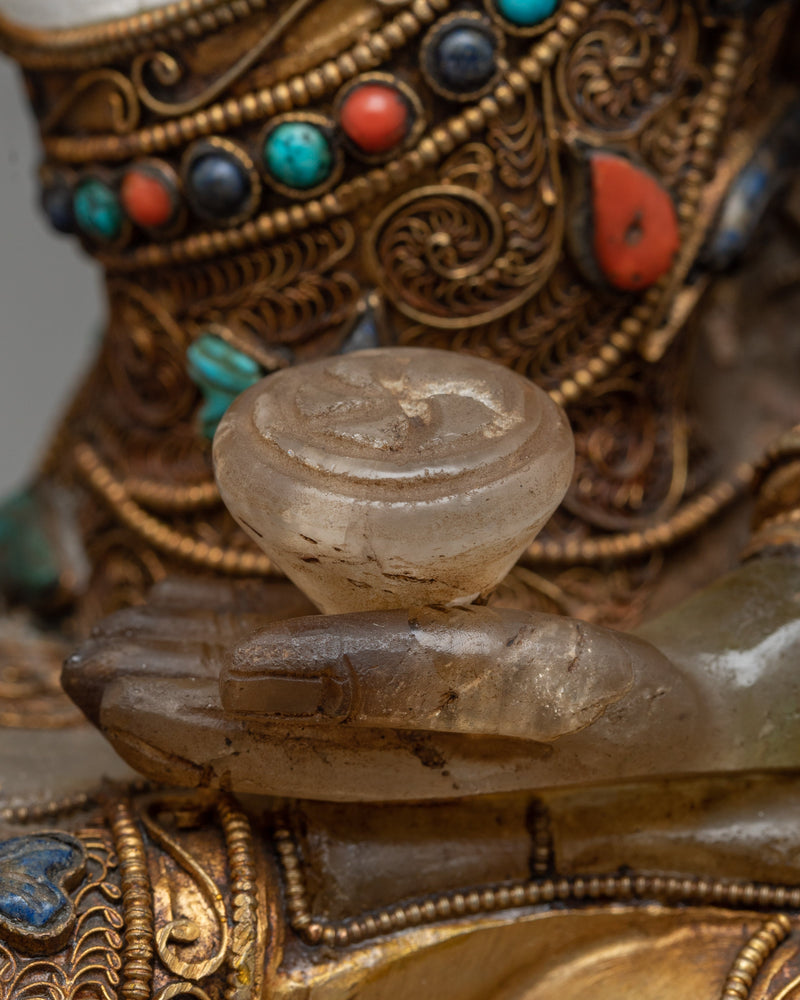 Crystal Buddha Shakyamuni Statue | A Symbol of Purity, Wisdom, and Compassion