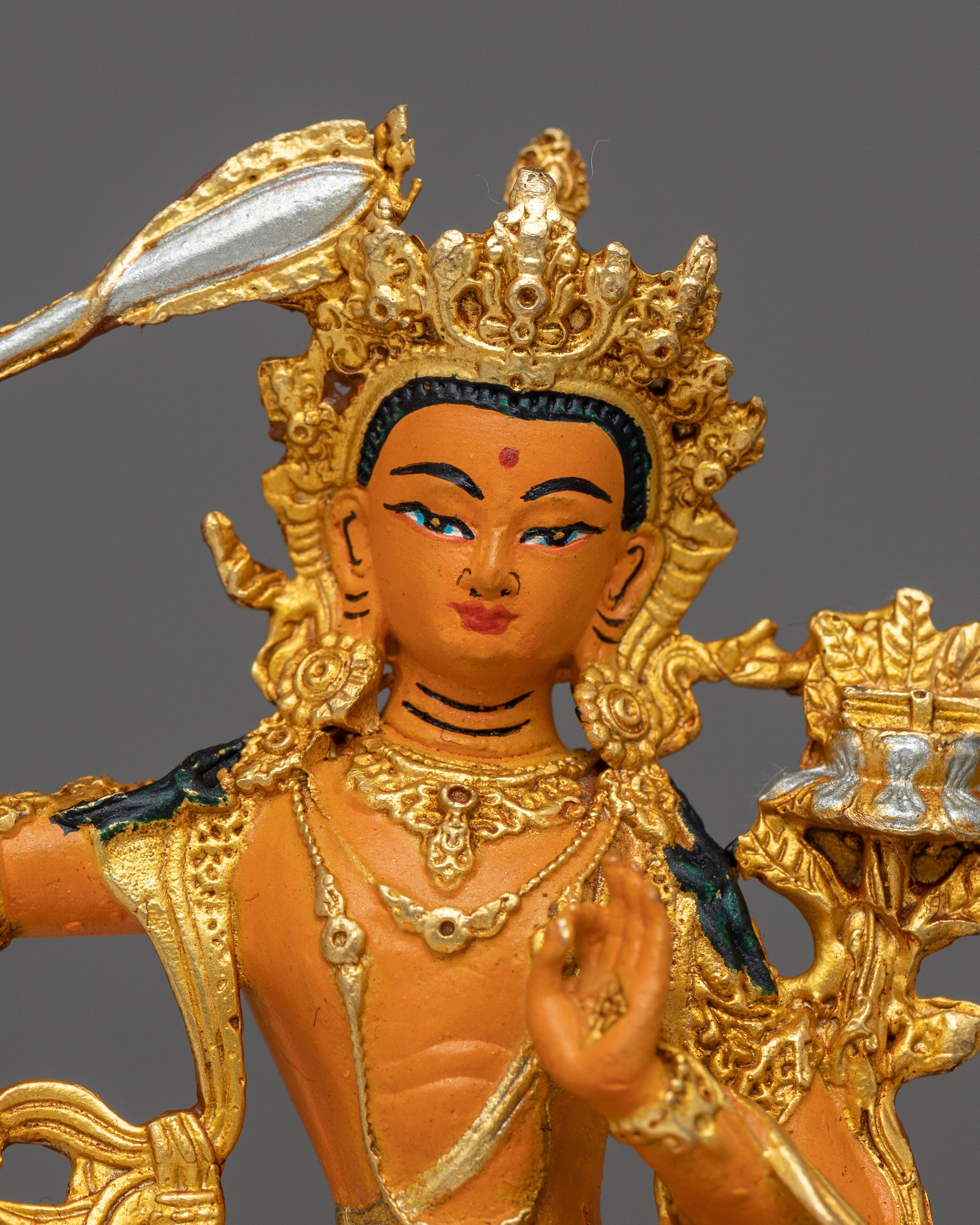 Tiny Manjushri Sculpture | Small Buddhist Sculpture