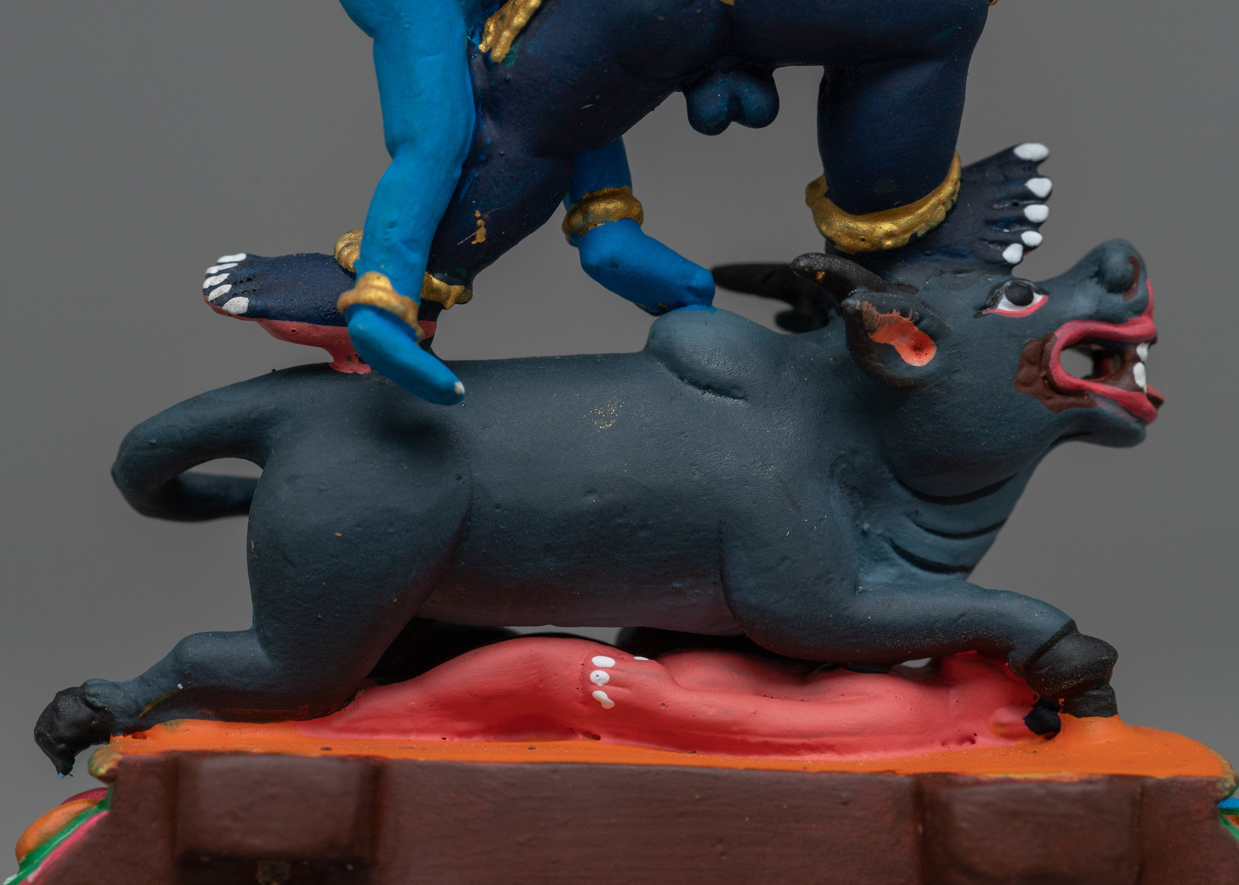 Miniature Yamantaka Statue | Colorful Mini Sculpture