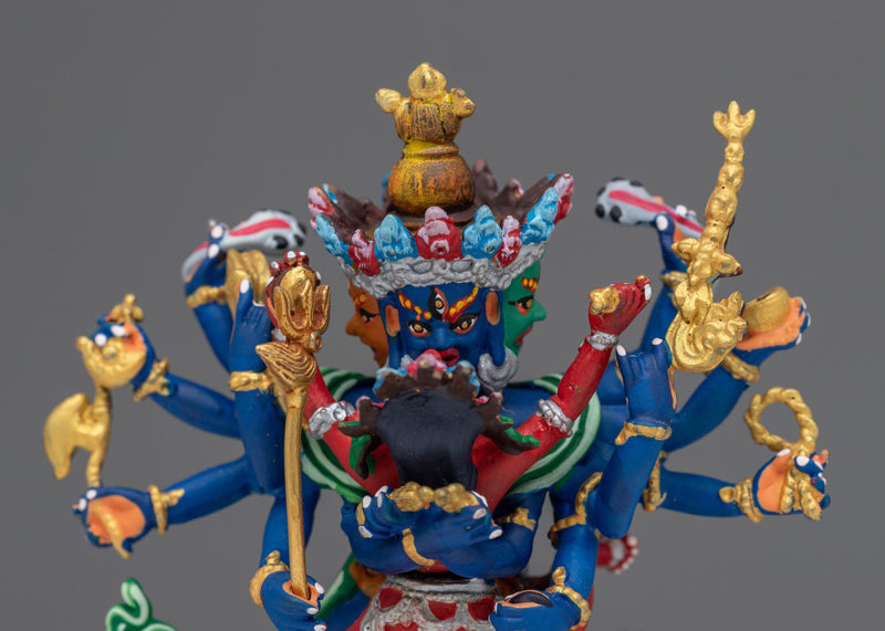 Miniature Kalachakra Statue | Embrace Timeless Wisdom