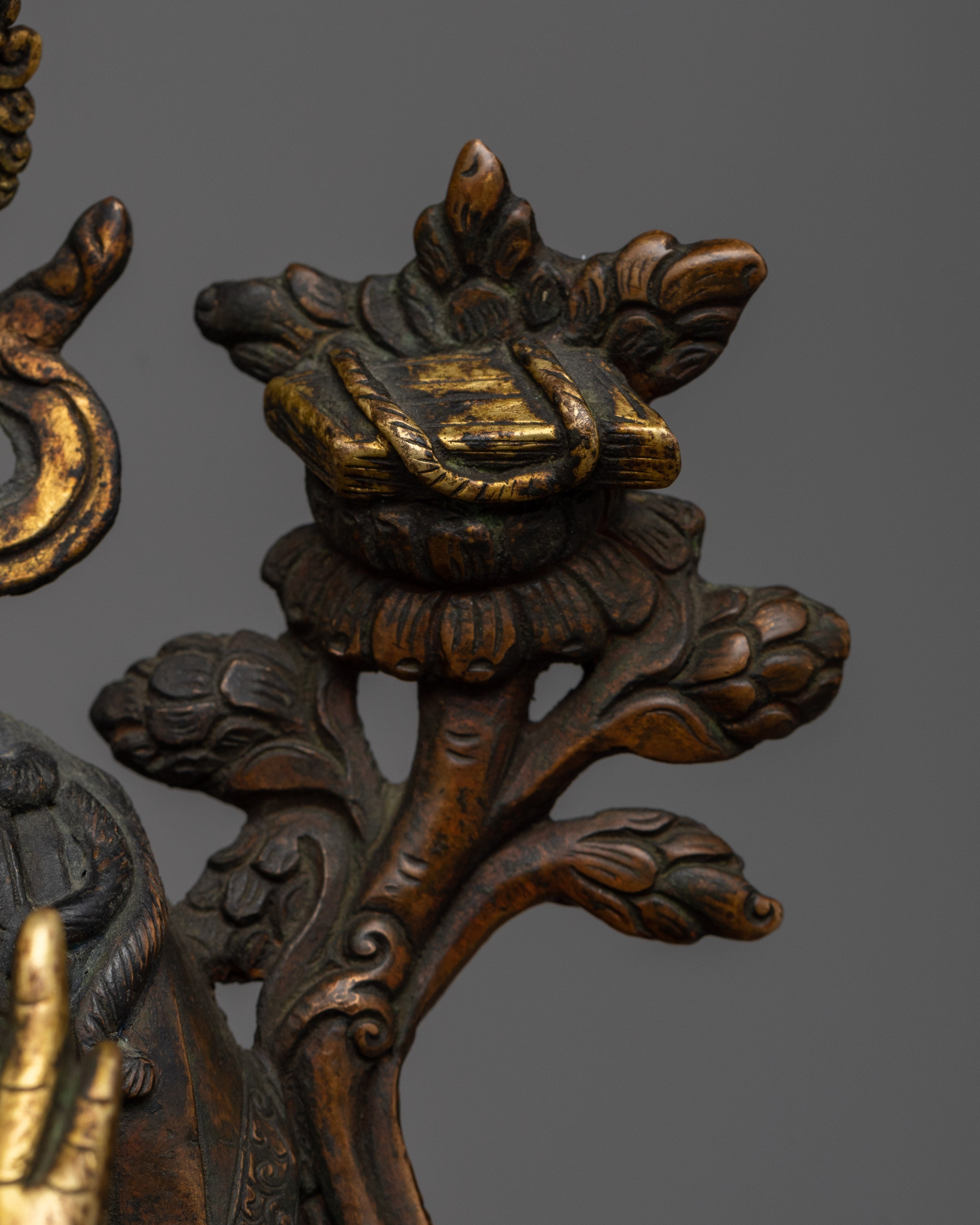 Antique Manjushri Statue | Time-Honored Symbol of Wisdom and Insigh