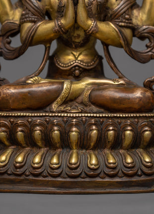 Antique Chenresig Statue | Preserving Ancient Teachings of Wisdom