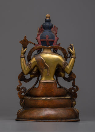 Antique Chenresig Statue | Preserving Ancient Teachings of Wisdom
