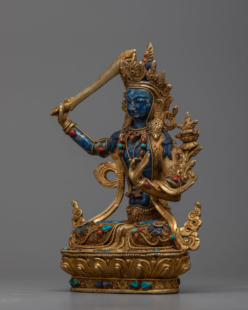 Buddha Manjushri Statue | Sacred Figurine for Peace