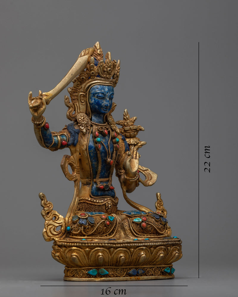 Buddha Manjushri Statue | Sacred Figurine for Peace