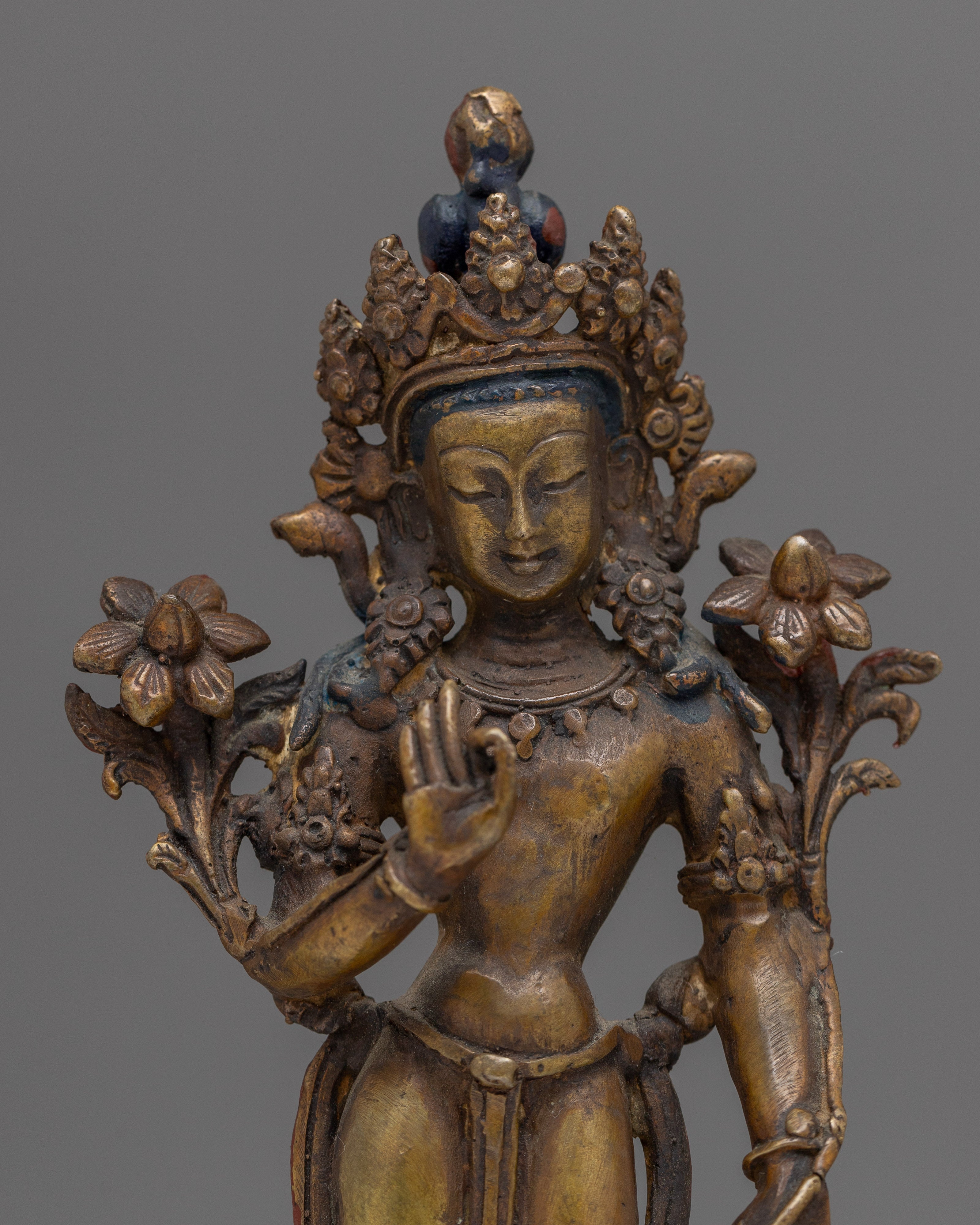 Green Tara Tibetan Statue | Spiritual Enlightenment and Protection Decor