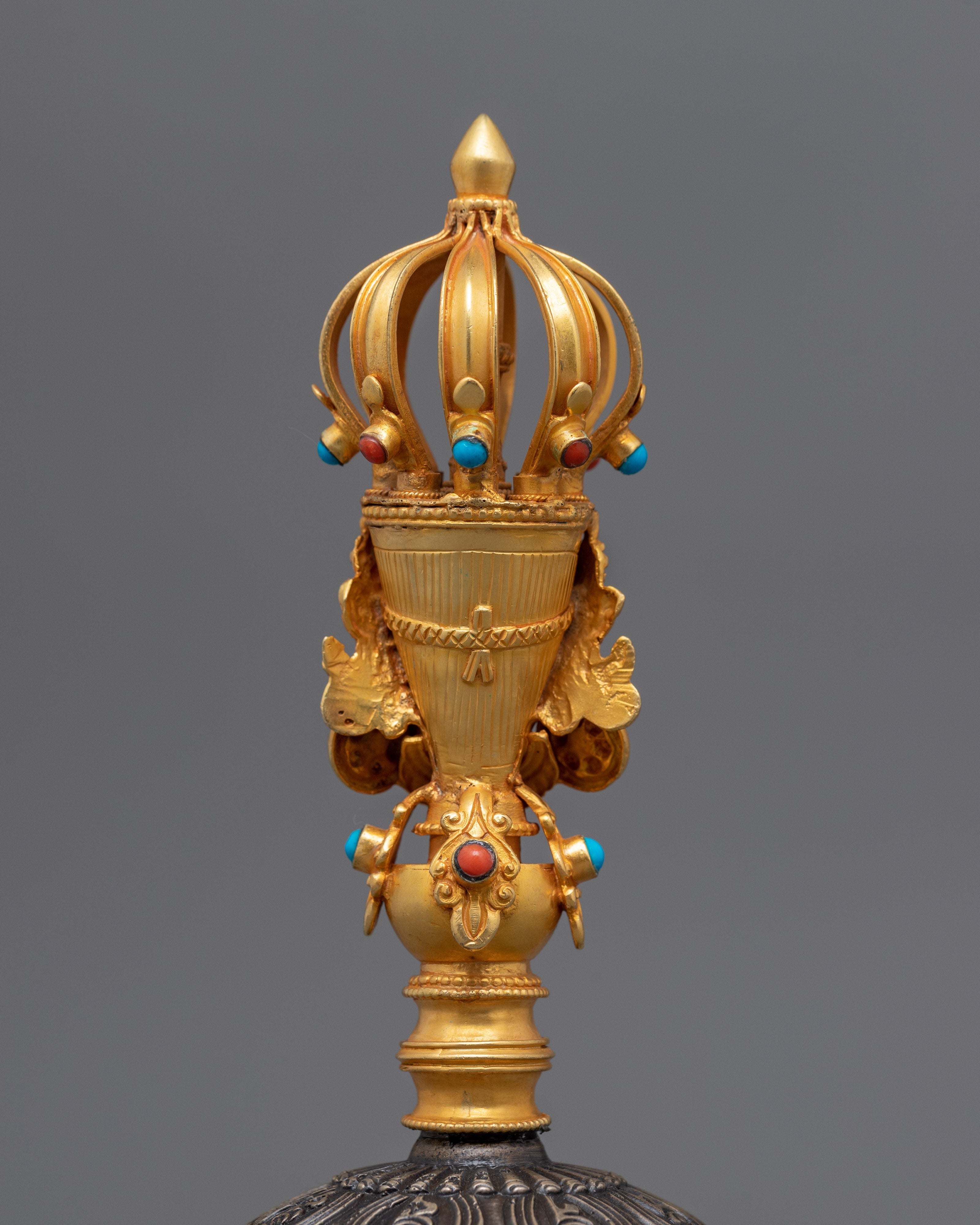 24k Gold Plated Vajra & Bell Set | Handcrafted for Sacred Rituals