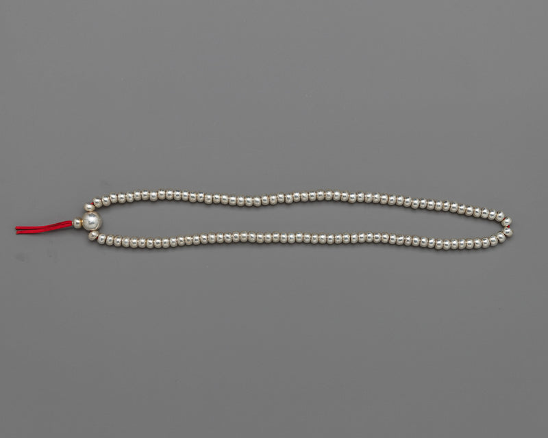 Silver Prayer Beads For Buddhist | Enhance Your Meditation Practice