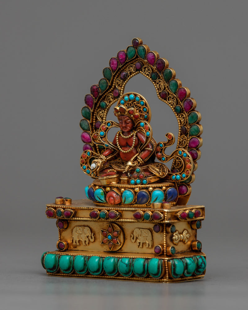 Buddhist Wealth Deity Dzambala Statue | A Harmonious Blend of Prosperity and Compassion