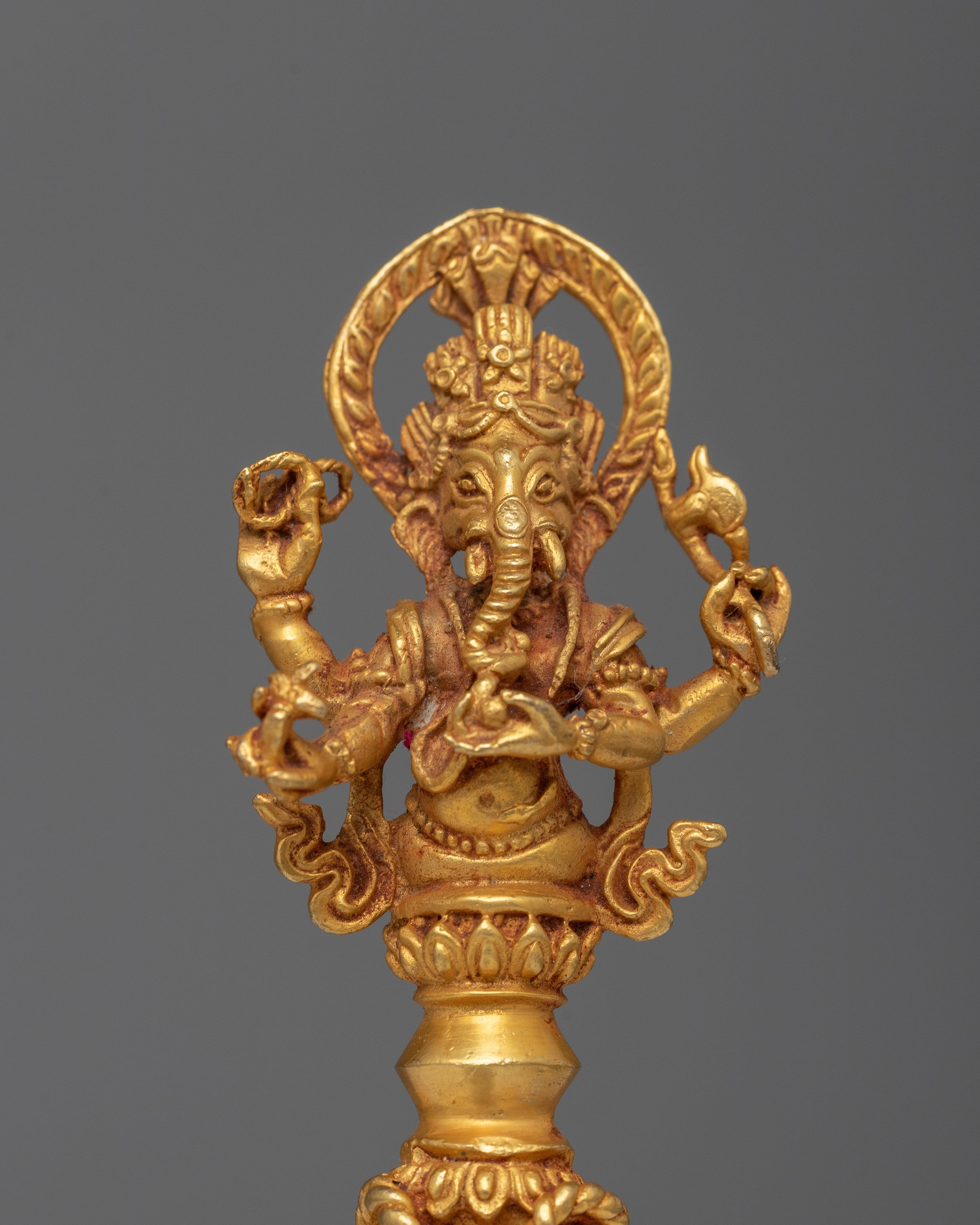 Gold Phurba Dagger |  Symbol of Spiritual Power and Ritualistic Grace