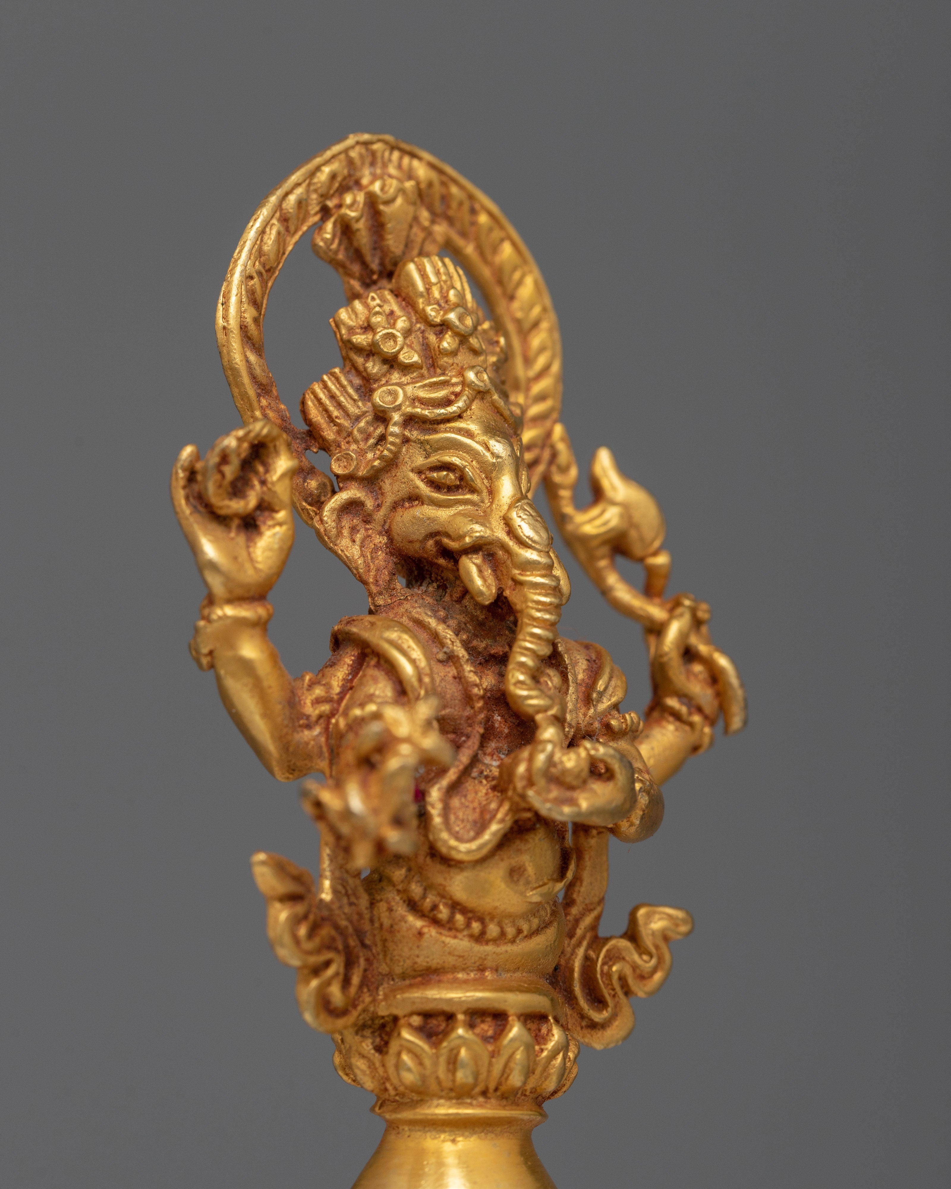 Gold Phurba Dagger |  Symbol of Spiritual Power and Ritualistic Grace