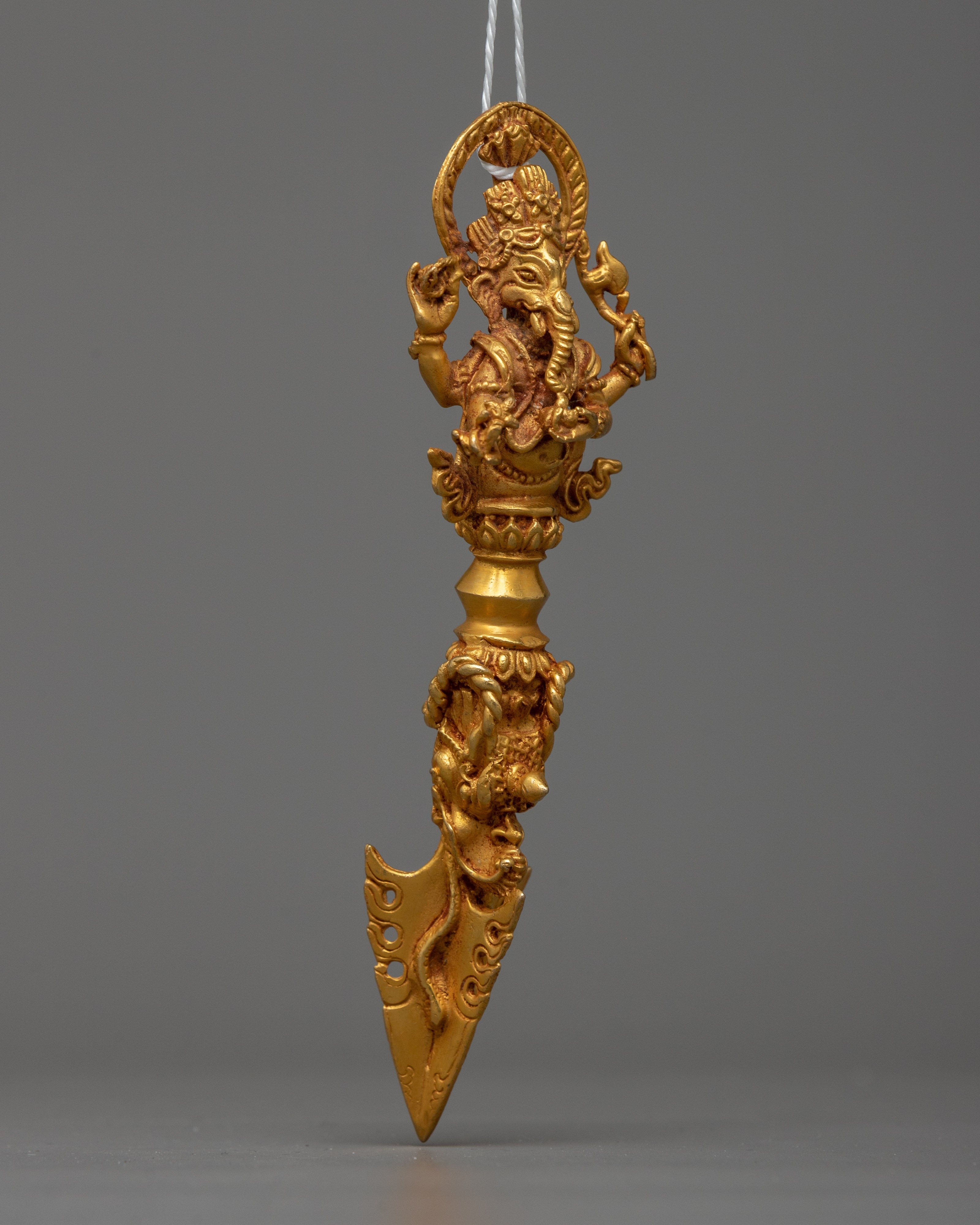 Gold Phurba Dagger |  Symbol of Spiritual Power and Ritualistic Grace