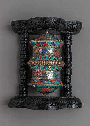 Stand Prayer Wheel | Spin for Peace and Enlightenment