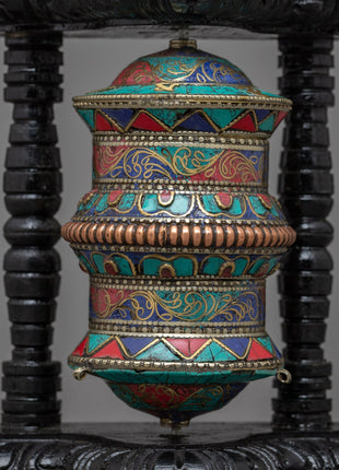 Stand Prayer Wheel | Spin for Peace and Enlightenment