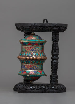 Stand Prayer Wheel | Spin for Peace and Enlightenment