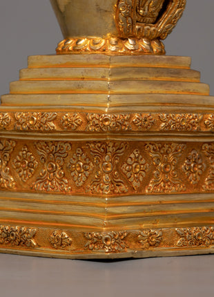 Gold-Adorned Buddha Stupa | Enhance Your Meditation