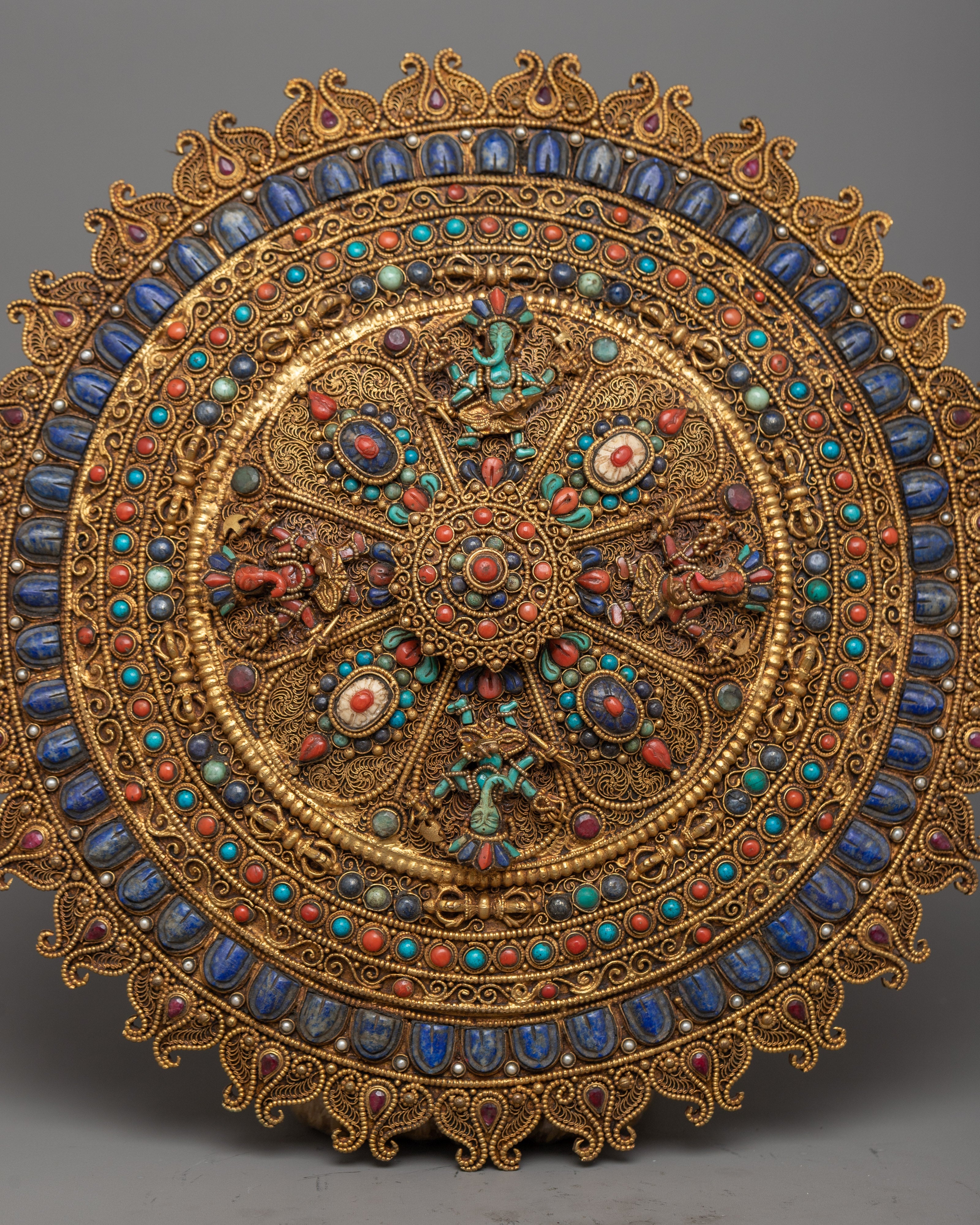 Copper Round Mandala Wall Hanging | Bringing Serenity to Your Space