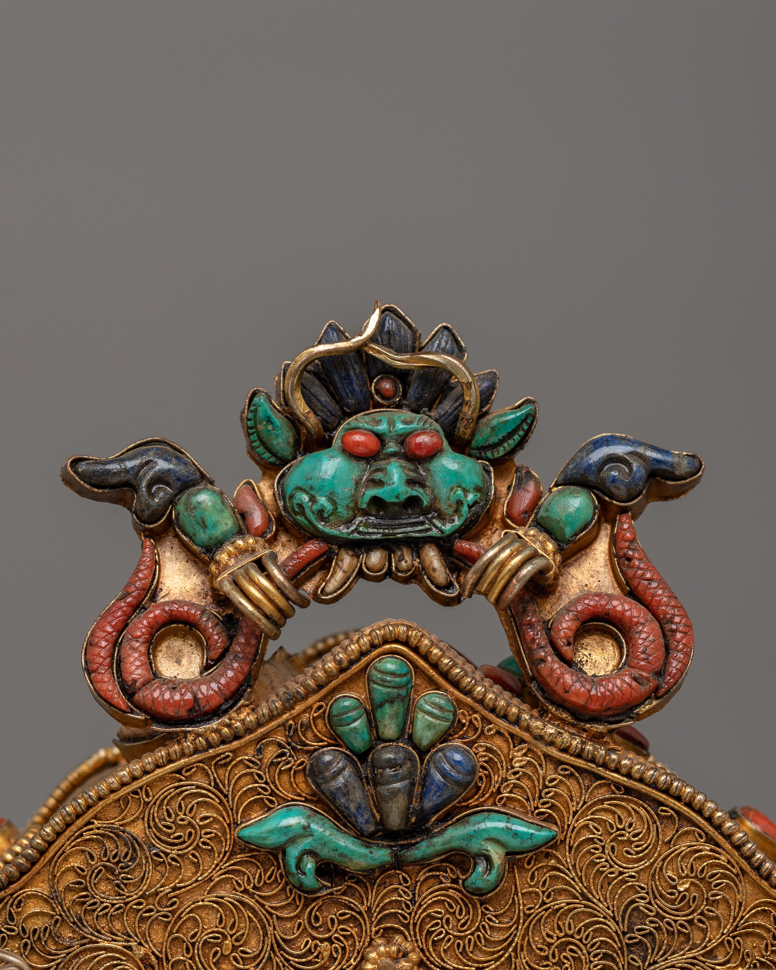 Buddhist Green Tara Ghau Box |  Preserving Tibetan Devotional Practices