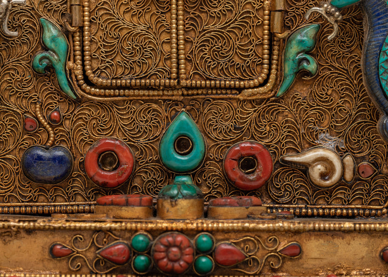 Buddhist Green Tara Ghau Box |  Preserving Tibetan Devotional Practices