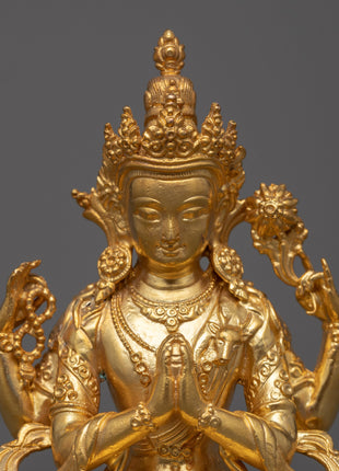 Lokesvara Chenrezig Statue | Embody Compassion and Wisdom in Divine Form