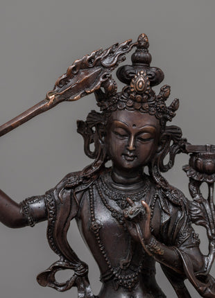Manjushri Deity Statue | Wisdom and Enlightenment in Divine Form