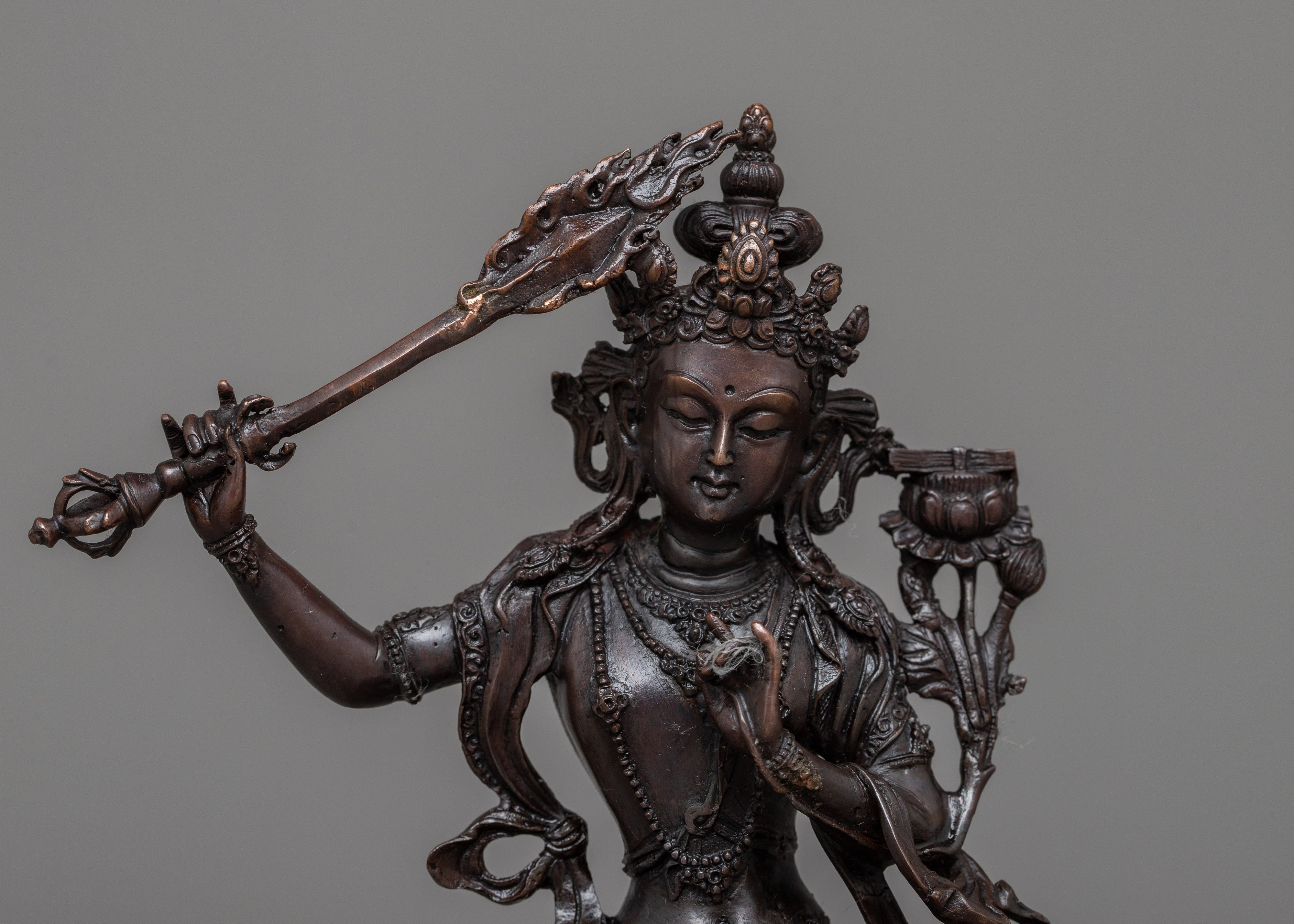 Manjushri Deity Statue | Wisdom and Enlightenment in Divine Form