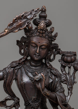Manjushri Deity Statue | Wisdom and Enlightenment in Divine Form