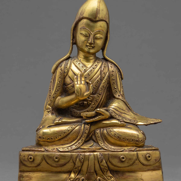 Vintage 1st Dalai Lama | Gendun Druppa Statue